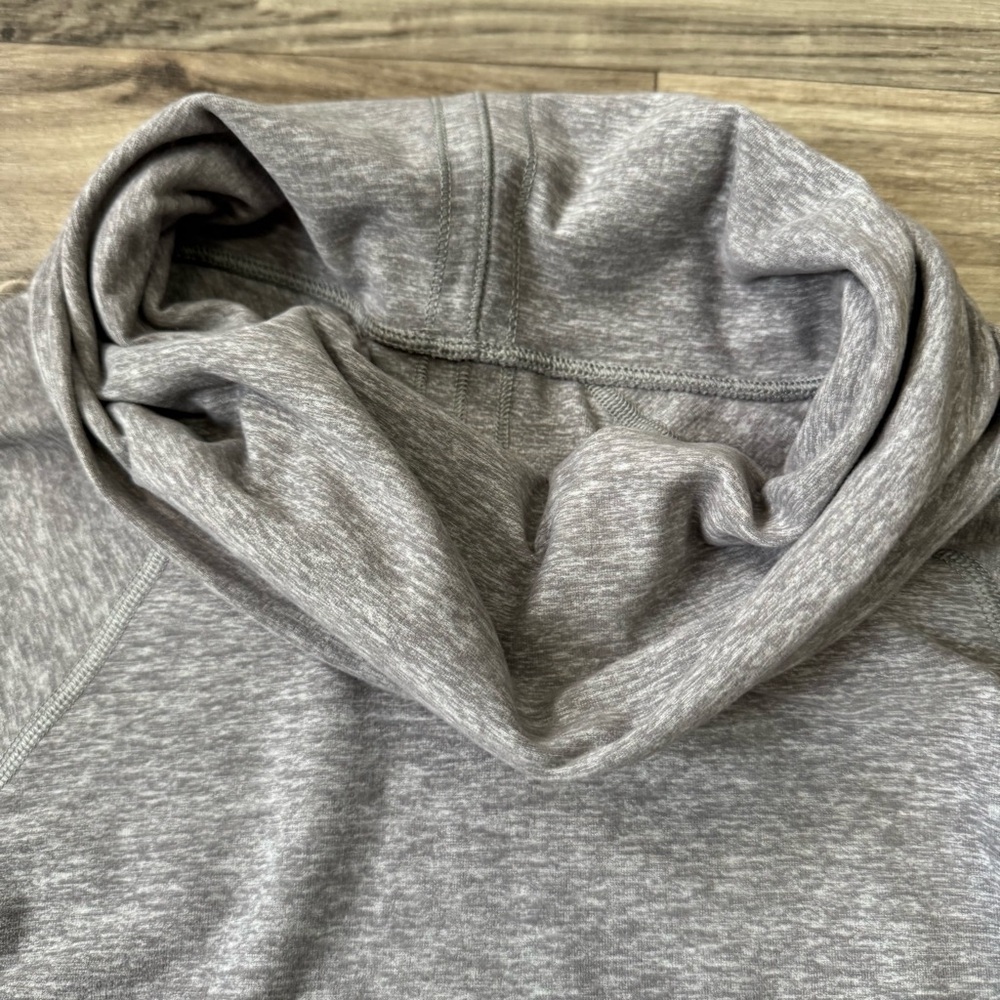 Lululemon Make a Move Long Sleeve Cowl Neck Pullover Heathered Gray - Picture 7 of 11